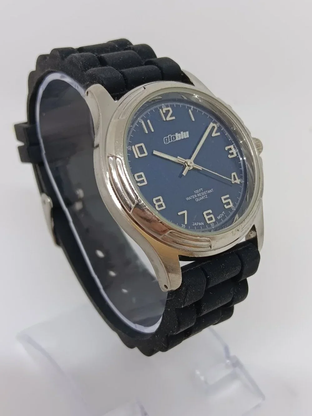 GloBlu GLB045 Unisex 37mm Japanese Quartz Backlight Watch NEW BATTERY